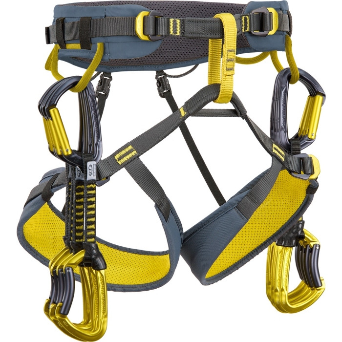 Uprząż Climbing Technology WALL - anthracite/ mustard